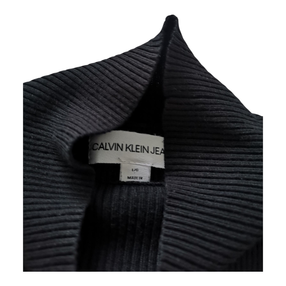 Black Calvin Klein Turtleneck Sweater Pullover - Picture 3 of 4